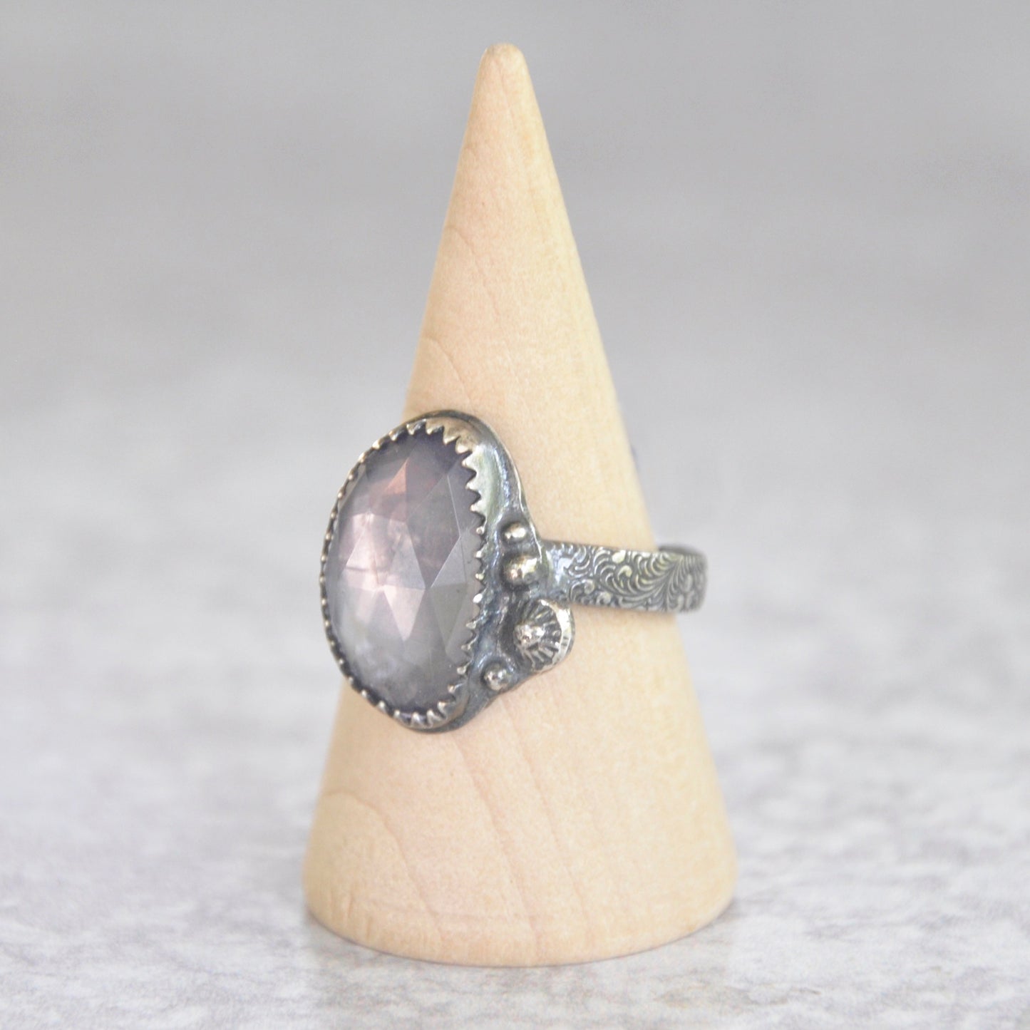Amethyst Faceted Ring No. 2 • Size 8 US