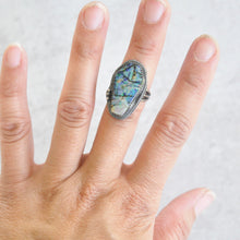 Load image into Gallery viewer, Monarch Opal Coffin Ring No. 1 • Size 6.5 US