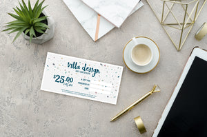 Villa Design Gift Card