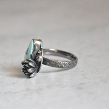 Load image into Gallery viewer, Lavender Kazakhstan Turquoise + Succulent Bloom Ring No. 1 • Size 7.5 US