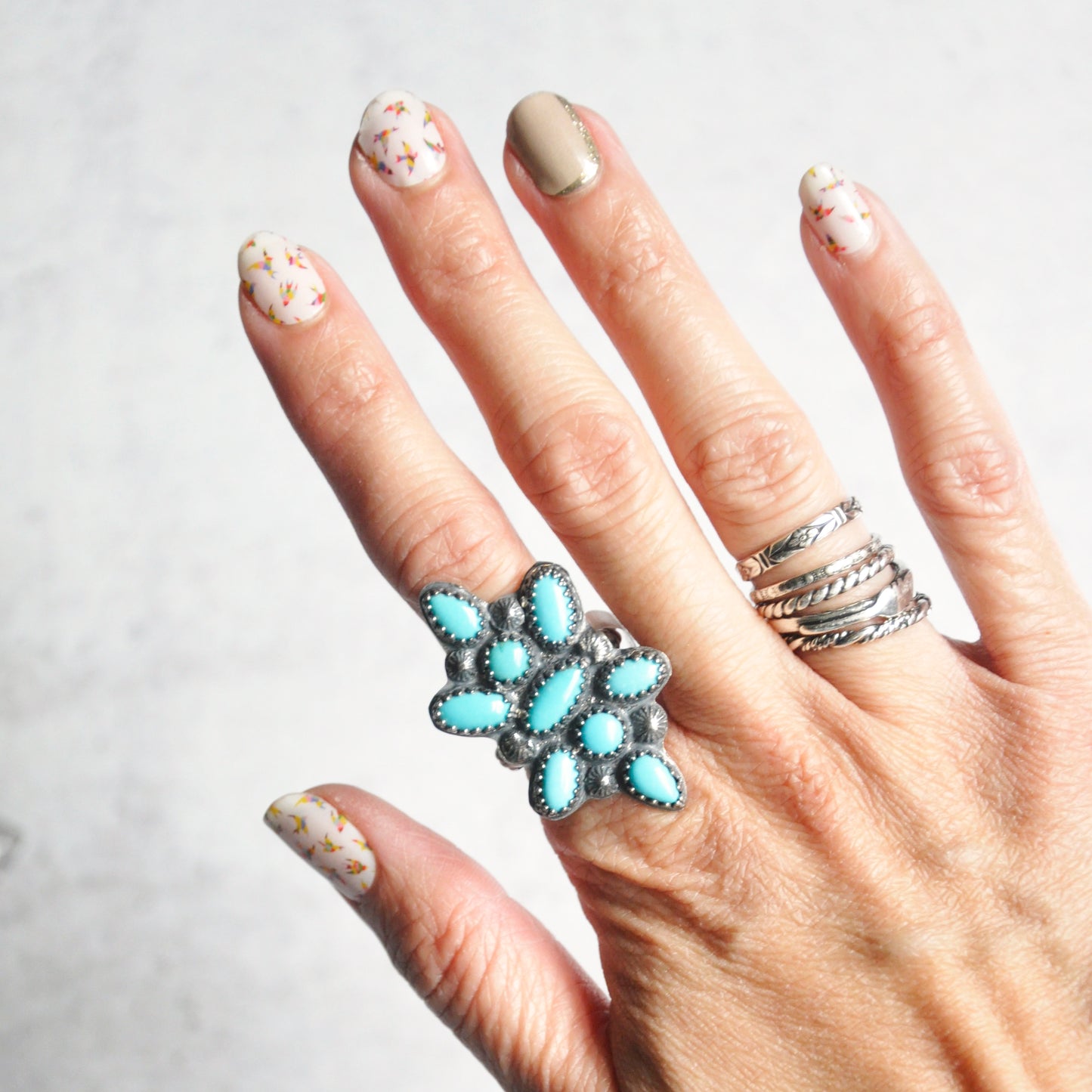 Southwest Turquoise Ring No. 2 • Size 8 US