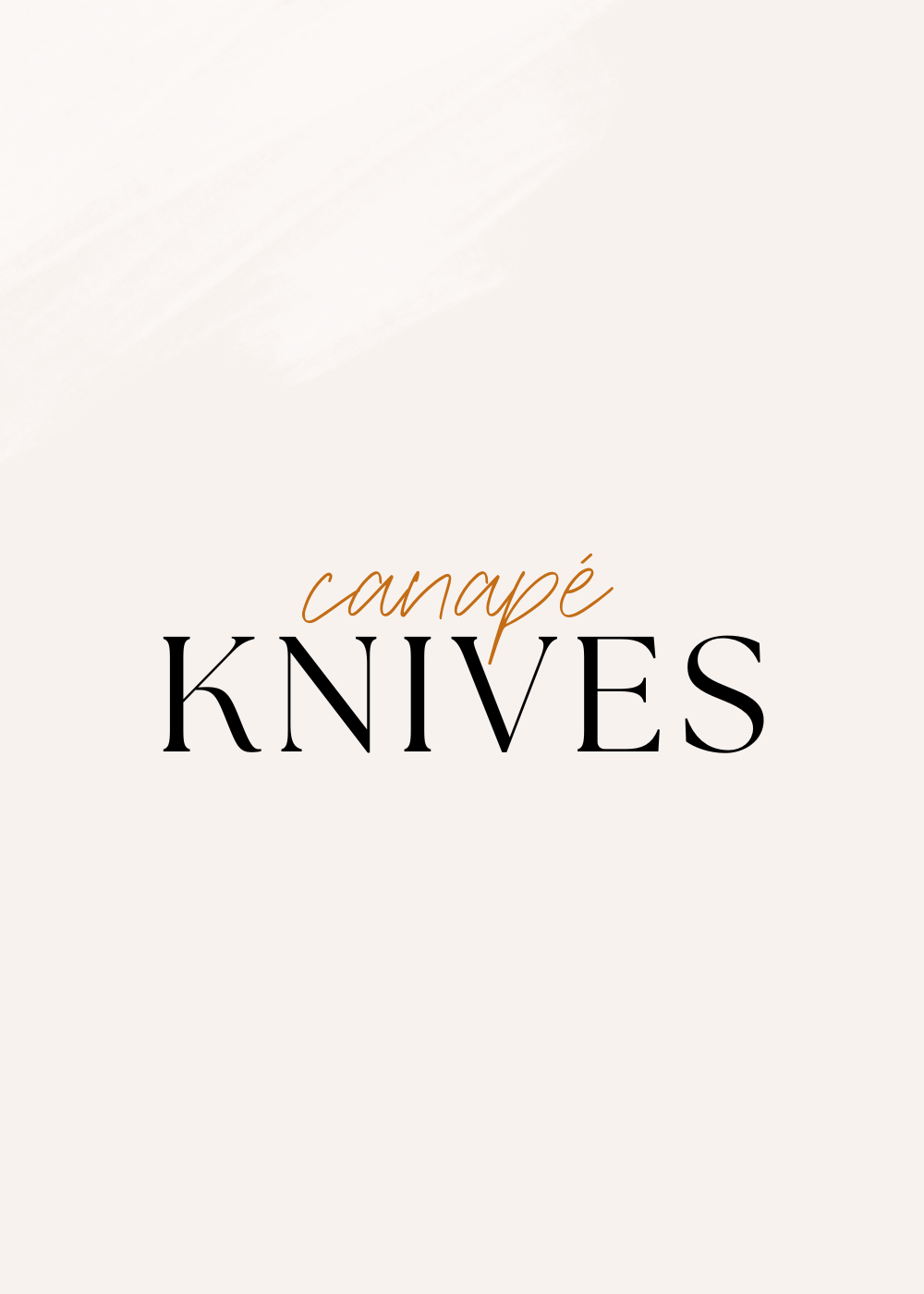 Canapé Knives