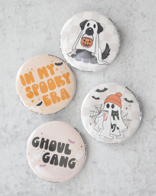 Spooky Pinback Buttons Set