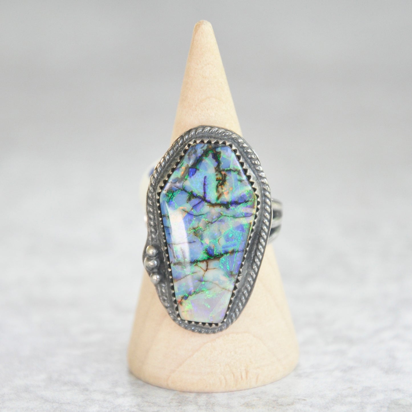 Monarch Opal Coffin Ring No. 1 • Size 6.5 US