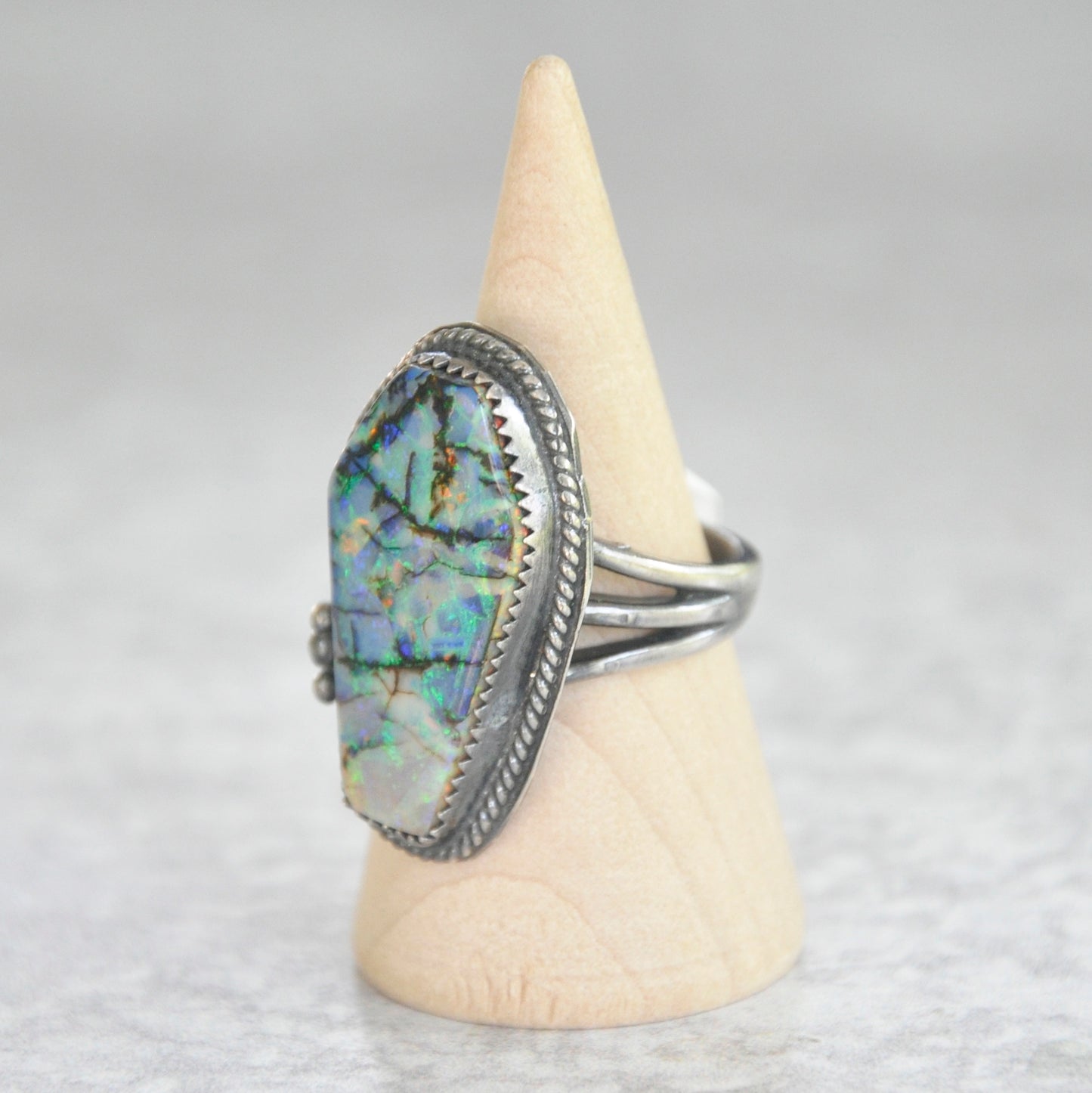 Monarch Opal Coffin Ring No. 1 • Size 6.5 US