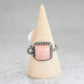 Pink Opal Faceted Square Ring No. 1  • Size 7 US