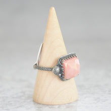 Load image into Gallery viewer, Pink Opal Faceted Square Ring No. 1  • Size 7 US