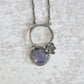 Tanzanite + Succulent Pendant