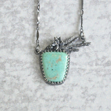 Load image into Gallery viewer, Turquoise + Succulent Pendant No. 3