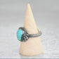 Turquoise + Succulent Bloom Ring No. 3 • Size 7.5 US