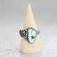 Lavender Kazakhstan Turquoise + Succulent Bloom Ring No. 1 • Size 7.5 US