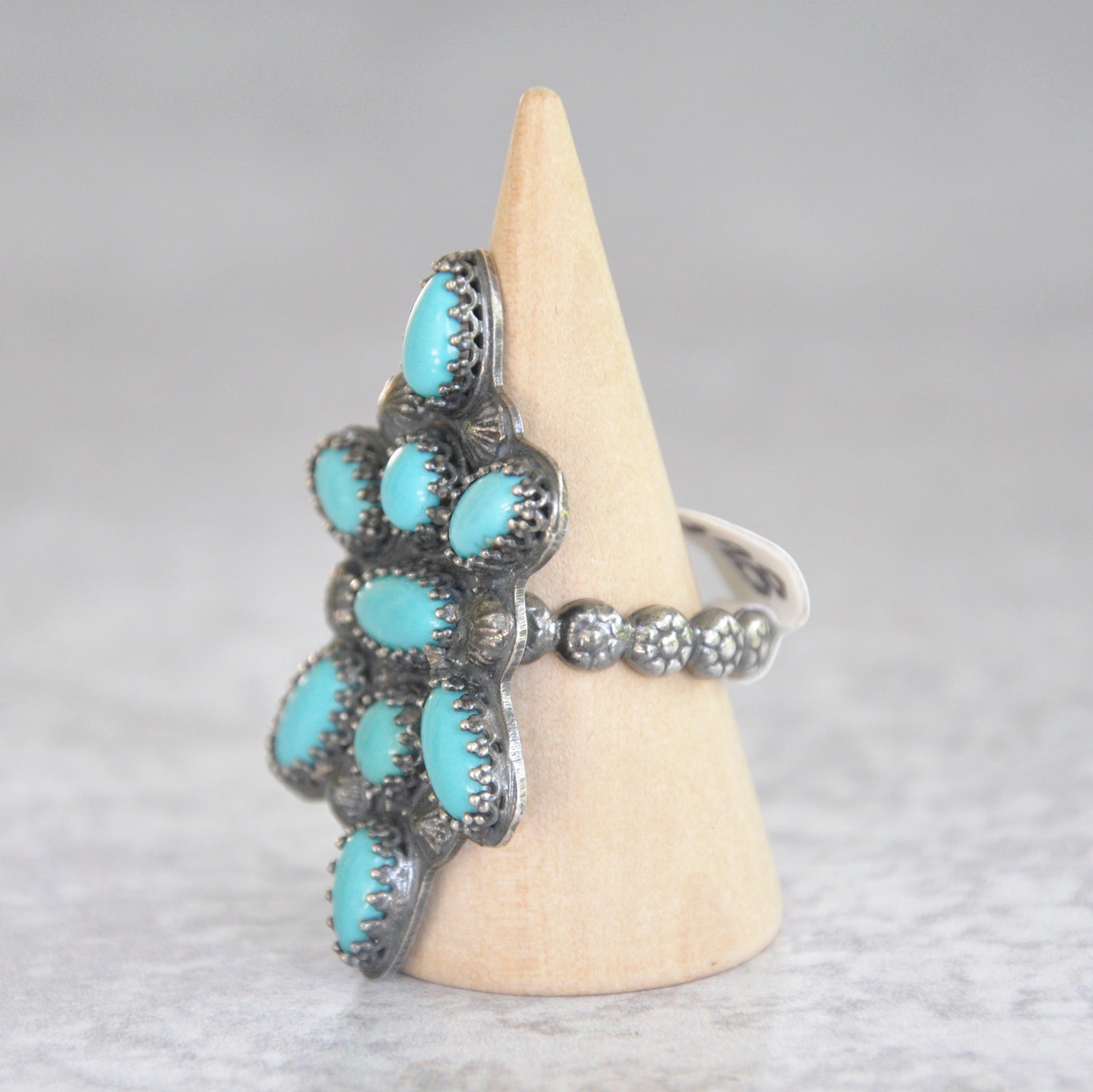 Turquoise Ring Southwest Style Silver Stretch | Womens jewelry rings, Turquoise  ring, Turquoise