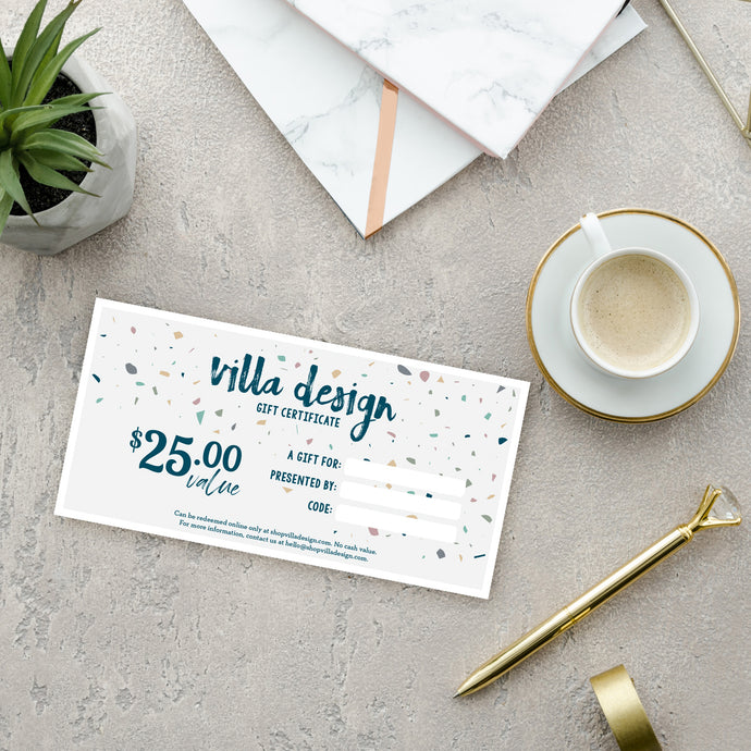 Villa Design Gift Card