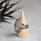 Agate Teardrop Ring No. 1 • Size 8 US