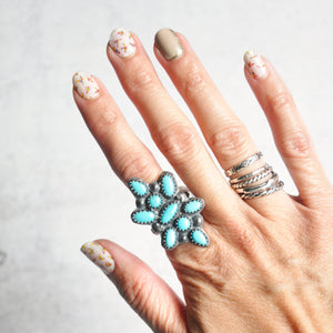 Southwest Turquoise Ring  No. 2 • Size 8 US
