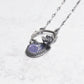 Tanzanite + Succulent Pendant